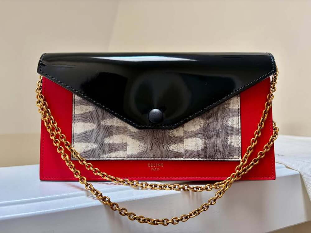Celine Tricolor Leather WOC – Crossbody & Clutch